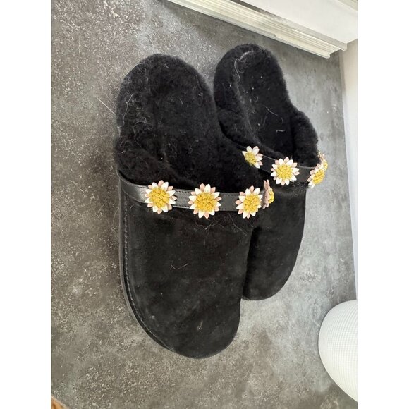 Fabrizio Viti Suede and black sheepskin mules Size 38 8 - Picture 4 of 5